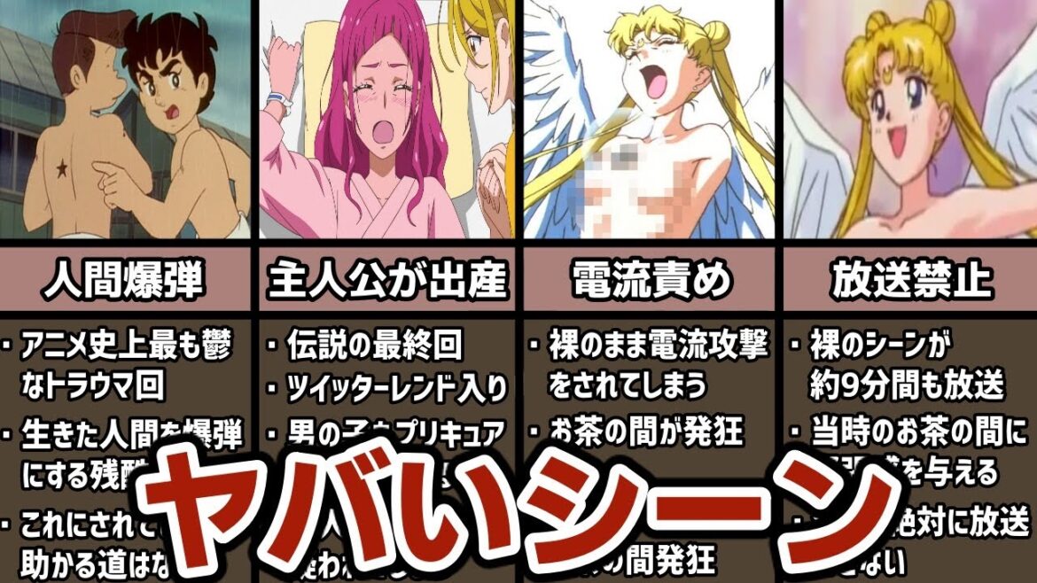 子供アニメの大人向けでヤバすぎた衝撃シーン【怒り新党パロディ】