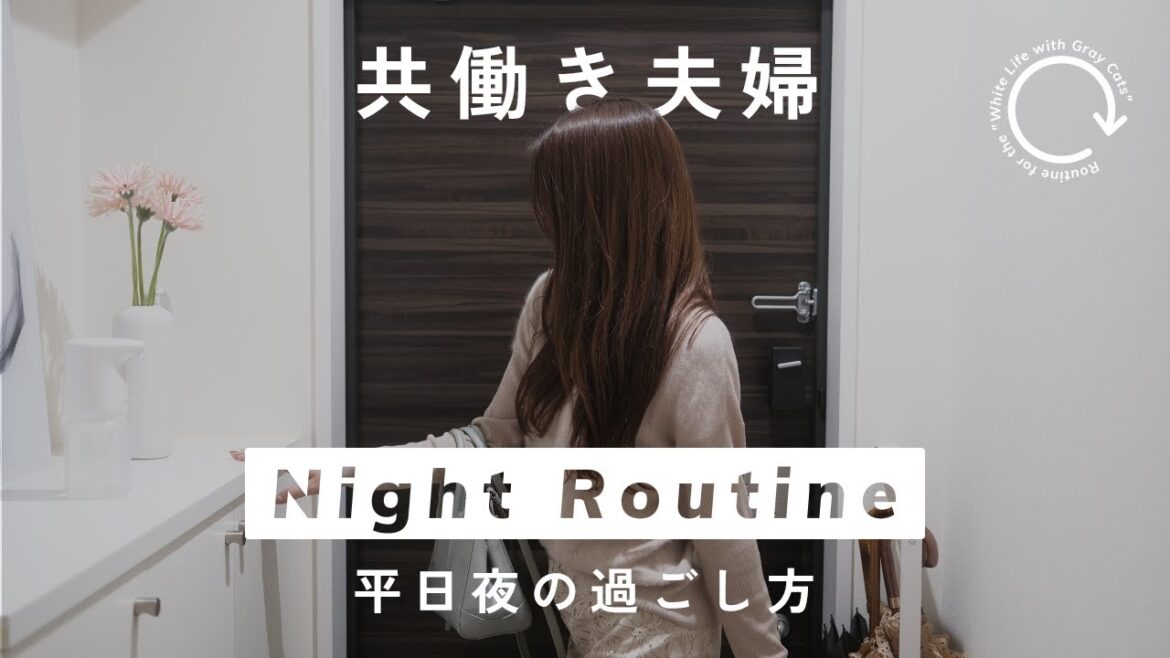 【ナイトルーティン】共働き夫婦の平日夜の過ごし方