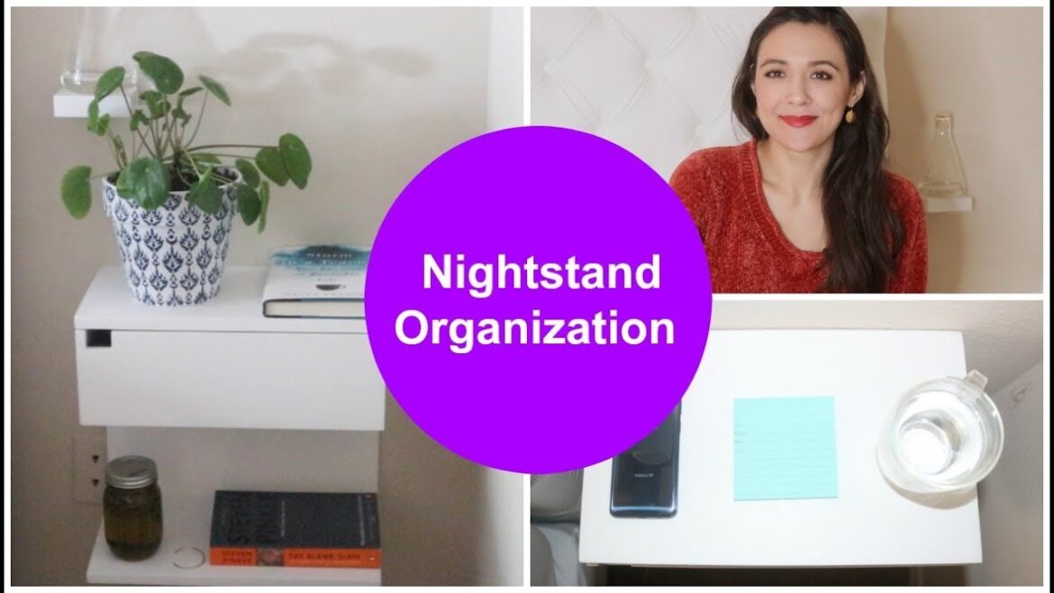Decluttered Floating Nightstand Organization Decluttered Floating Nightstand Organization
