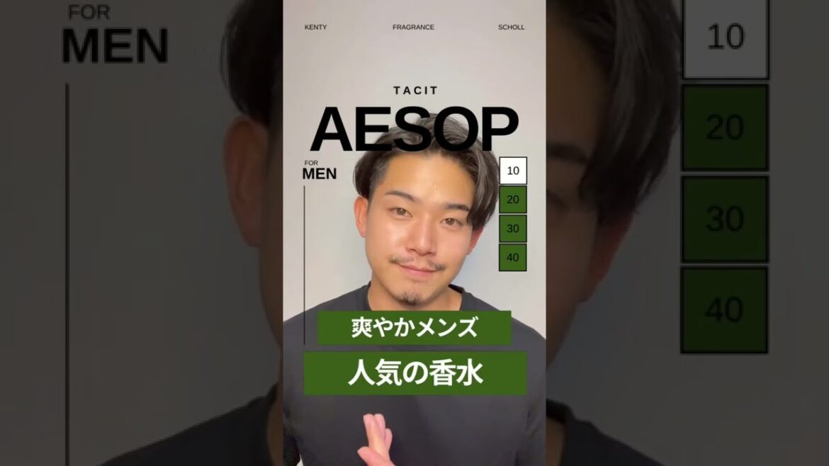 【タシット】爽やかメンズに合う人気イソップ香水