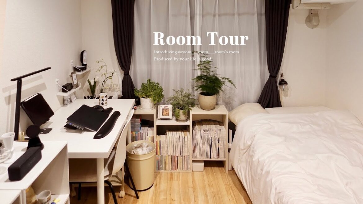 【ルームツアー】築古ユニットバスのお部屋でもオシャレは作れる。スッキリ収納術で小さなお部屋でも快適に暮らす│100均・プチプラ・1K7畳一人暮らし│Room tour