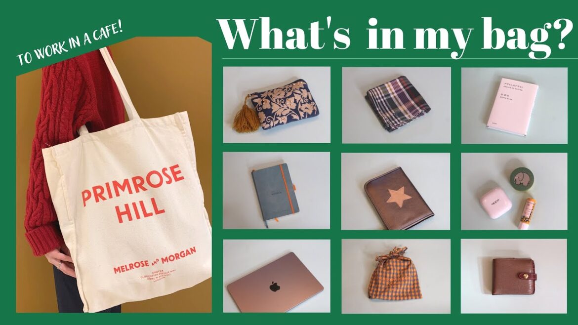 【What's in my bag?】カフェで作業するときのバッグの中身【トートバッグの中身】30代OL | 妊娠6カ月