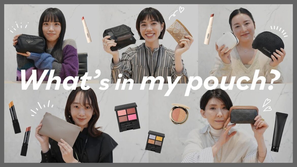 【突撃】MASH社員のポーチの中身を大公開💄お気に入りの1軍コスメは？