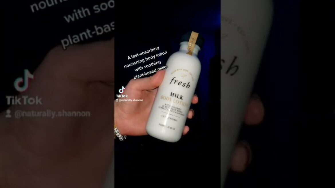 Trying out the NEW Fresh Milk Body Lotion!