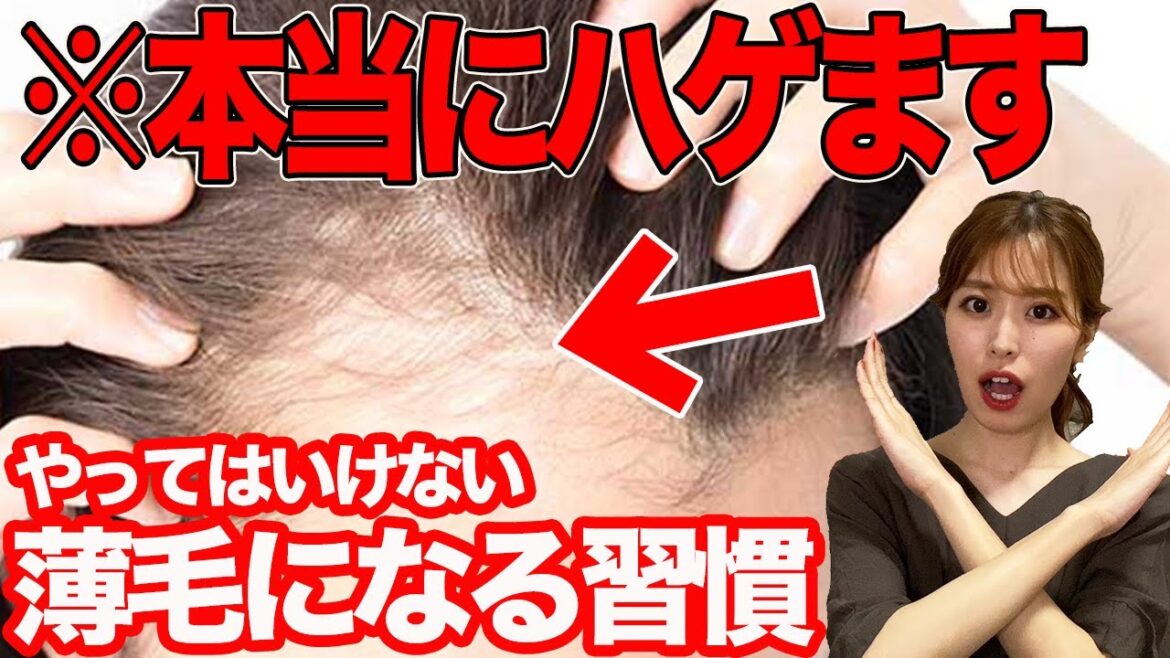 【ハゲ対策】絶対にやってはいけない薄毛になる習慣! 【ハゲ対策】絶対にやってはいけない薄毛になる習慣!