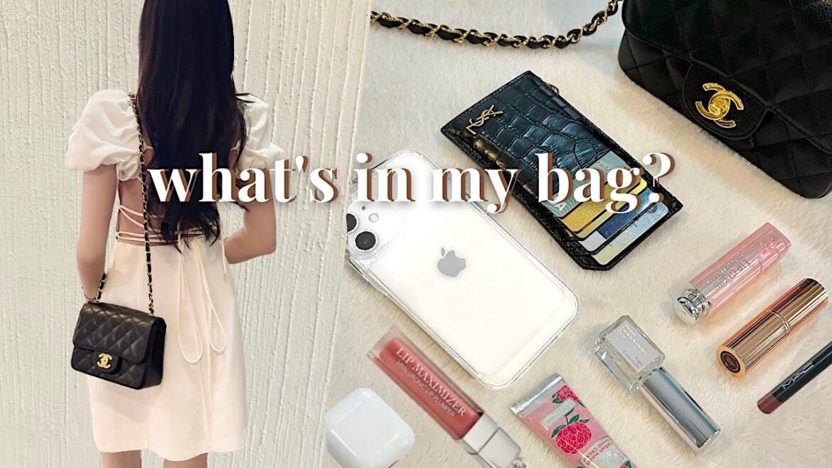 what’s in my bag 🤍 chanel mini square caviar 24k ghw 💫 review, wear & tear, mod shots • philippines