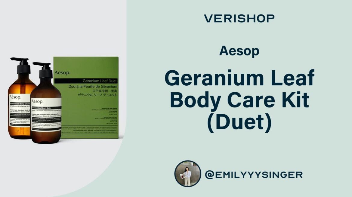 Aesop Geranium Leaf Body Care Kit (Duet) Review