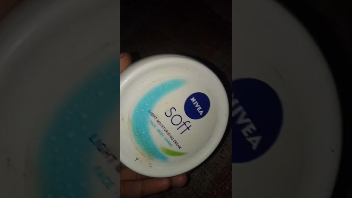 Nivea Soft Moisturizing Cream #youtubeshorts #shortvideo #shortsfeed