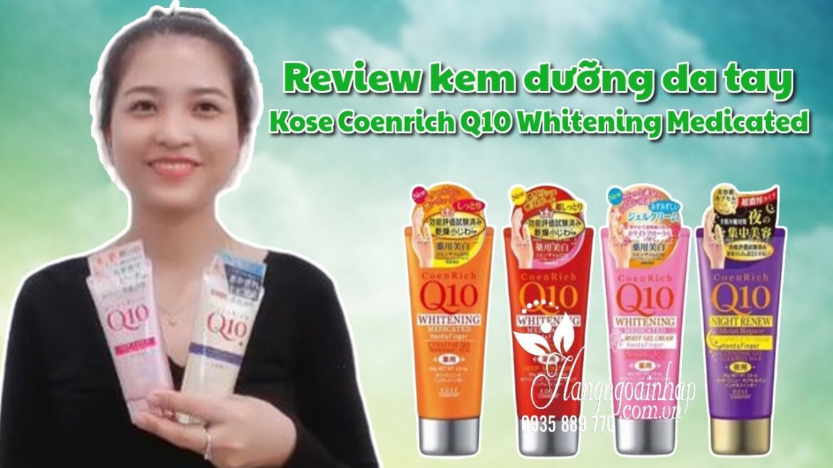 Review kem dưỡng da tay Kose Coenrich Q10 Whitening Medicated