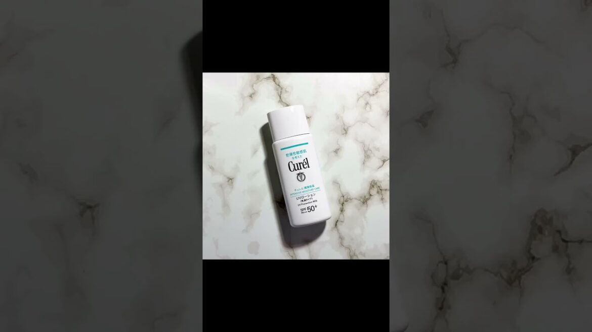 【キュレル】・UVローション（乳液タイプ）【Curél】・UV Protection Milk  SPF50+ PA+++ #shorts #sunscreen #日やけ止め