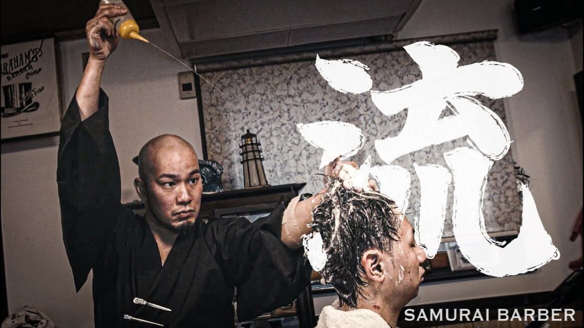 【ASMR】侍BARBERで極上シャンプー／山口理容店