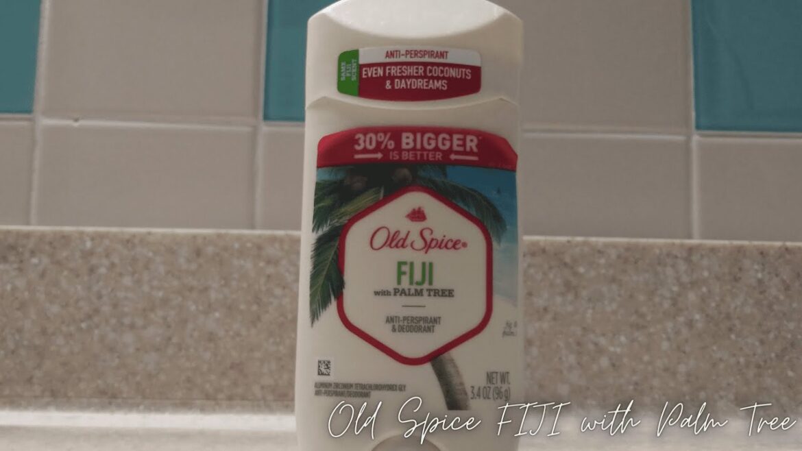 In Hand Review of Old Spice Men's Antiperspirant & Deodorant Fiji with Palm Tree