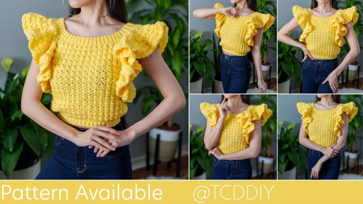 How to Crochet a Ruffle Top | Pattern & Tutorial DIY