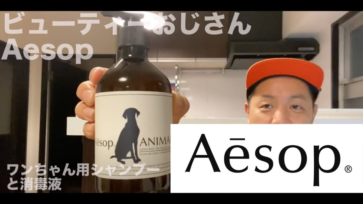 ビューティーおじさん　Aesopワンちゃん用シャンプーと消毒液