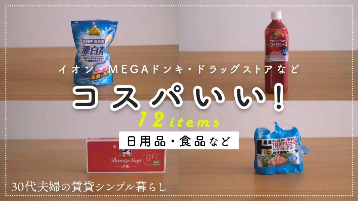コスパいい日用品・食品など１２選。イオン・MEGAドンキ・しまむら【ザ・郊外】