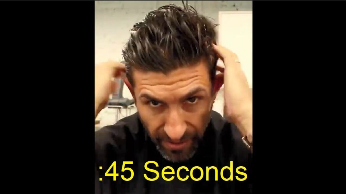 How To Style Your Hair in 45 Seconds! alpha m. #shorts