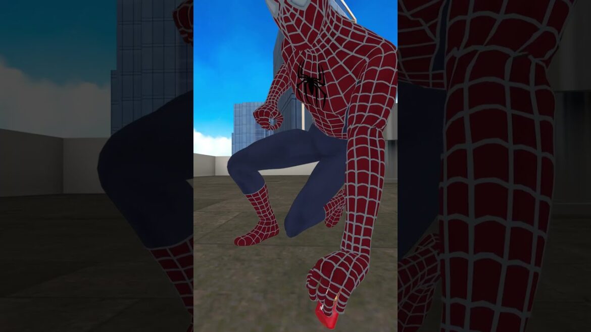 Spiderman does a one handed push-up on an old spice deodorant