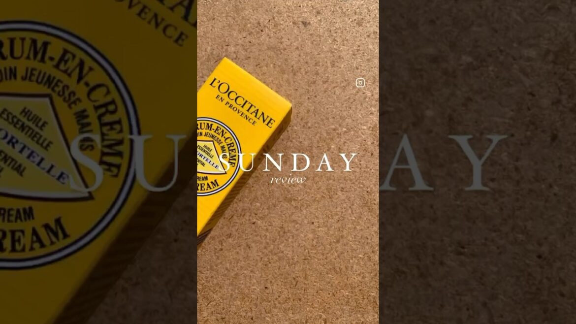 Sunday hand cream review! Of Loccitane youth cream IG@pressedbyelsie #loccitane #nailcare #handcream