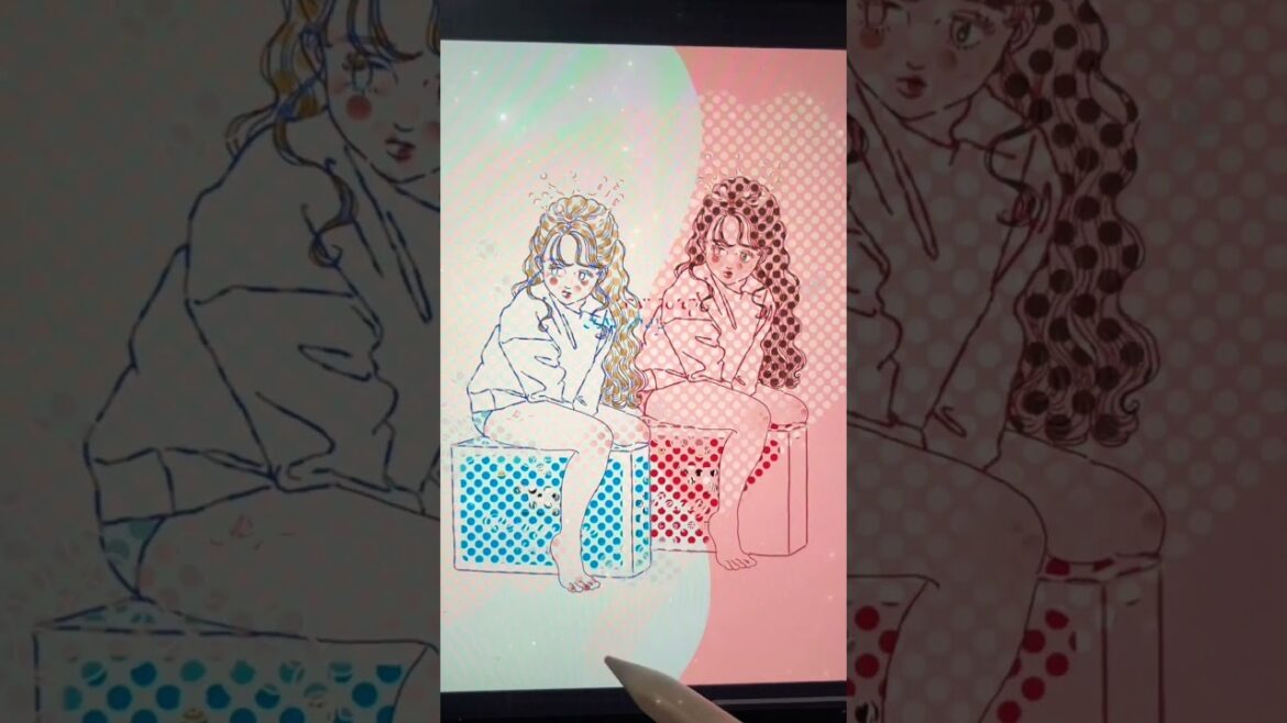 さっぱり青箱派？しっとり赤箱派？【colmilイラスト】#shorts #石鹸 #soap #ソープ #女の子 #イラスト #colmil #こーるみる