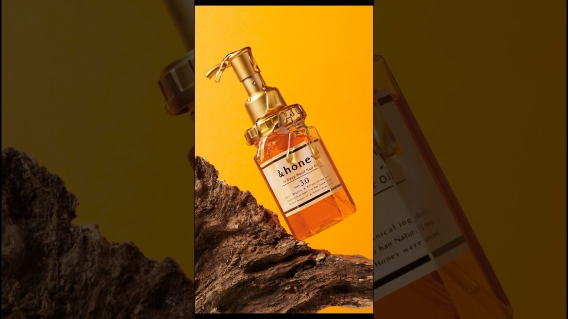 【🍯🐝】アンドハニーのヘアオイルを撮ってみました！ #物撮り