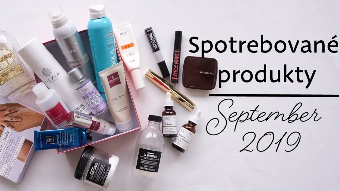 Spotrebované produkty - Septembre 2019 + GIVEAWAY