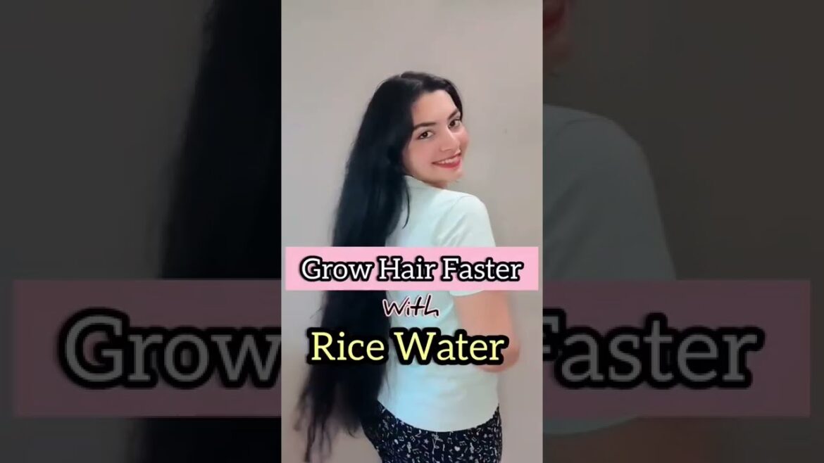 Long Hair Hack, Grow hair faster using rice water, Long & thick hair #shorts #ricewater