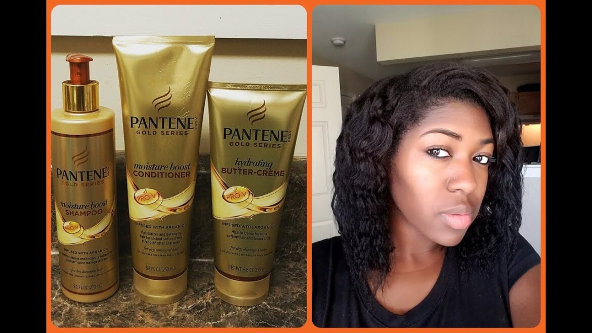 Relaxed Hair Wash Day ft.Pantene Pro-V Gold Series Moisture Boost Shampoo, Conditioner, Butter Cream Relaxed Hair Wash Day ft.Pantene Pro-V Gold Series Moisture Boost Shampoo, Conditioner, Butter Cream