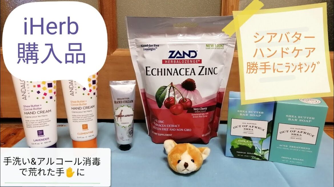 iHerb購入品#10 初購入シアバター石鹸&ハンドクリーム/エキナセア飴【勝手にランキング】