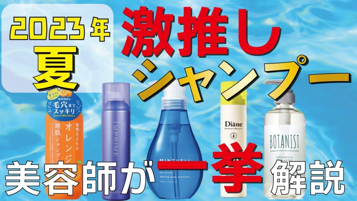 ２０２３年夏！今オススメしたいシャンプーをご紹介します！