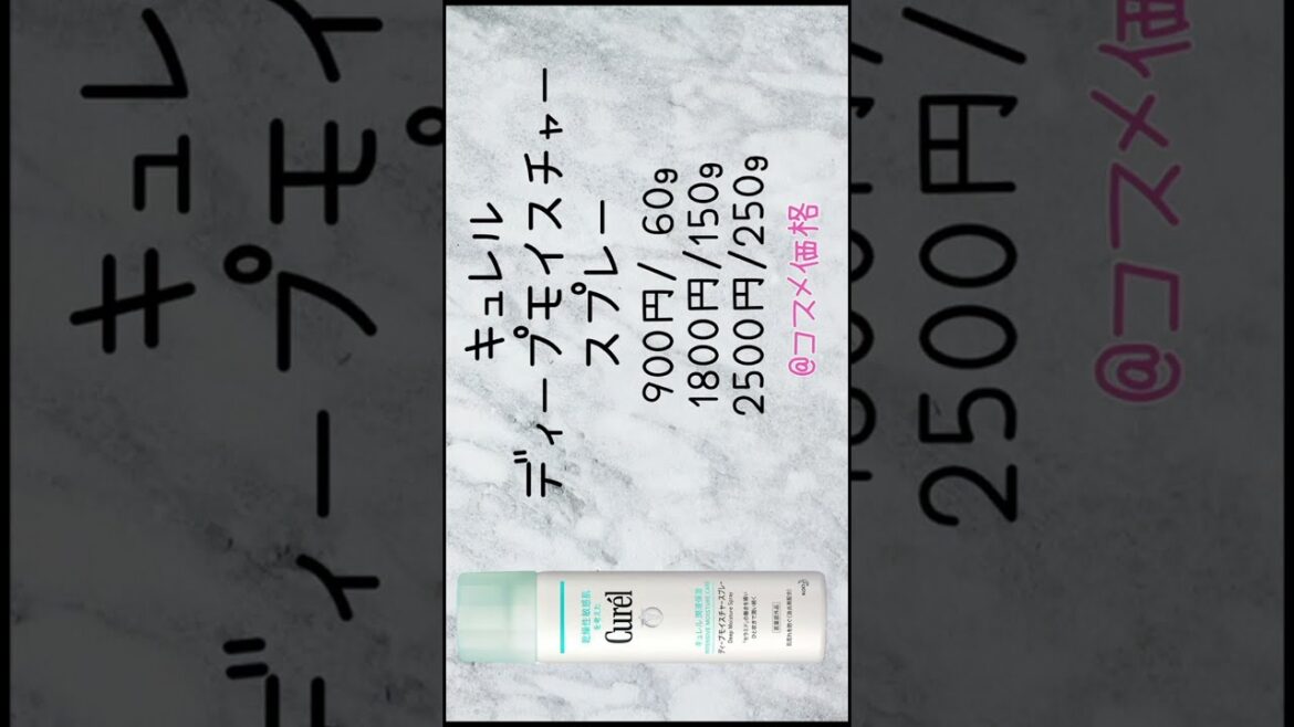 【ミスト化粧水】キュレル　ディープモイスチャースプレー