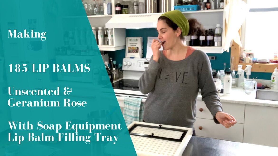 Making 185 Beeswax Lip Balms with the Soap Equipment Filling Tray | SOAPEQUIPMENT.COM