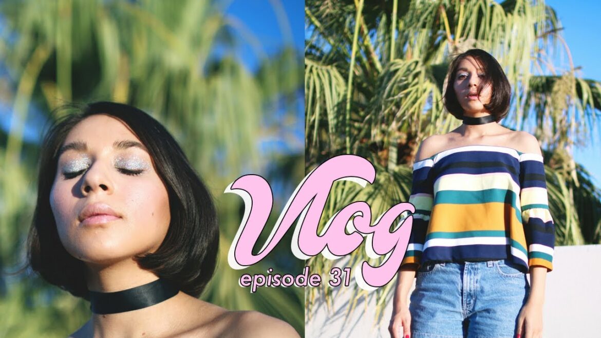 SEMI DAILY-ISH VLOG | MAGAZINE REVIEW & GLITTER MAKEUP