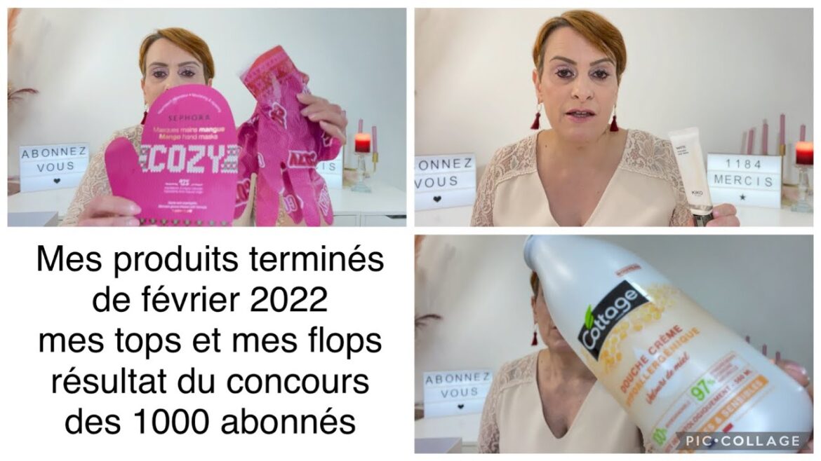 MES PRODUITS TERMINÉS/MES TOPS MES FLOPS/FÉVRIER 2022/TIRAGE AU SORT DU CONCOURS DES 1000 ABONNÉS