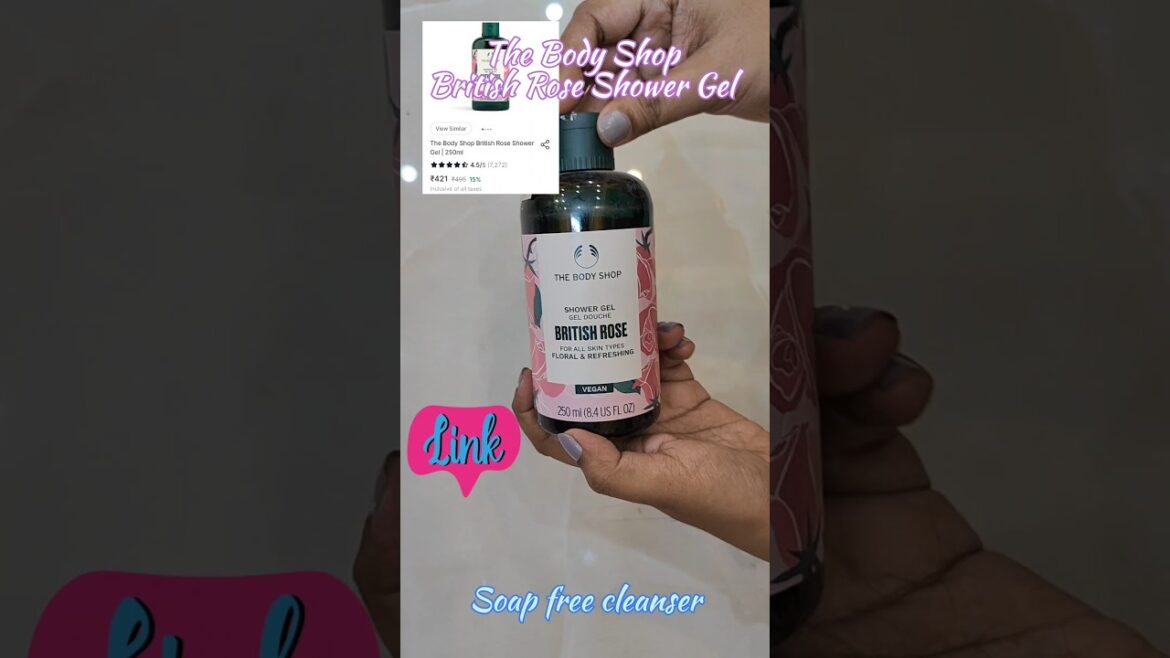 The Body Shop British Rose Shower Gel 🧴🧴 | Best Shower Gel | #shorts #thebodyshop #skincare