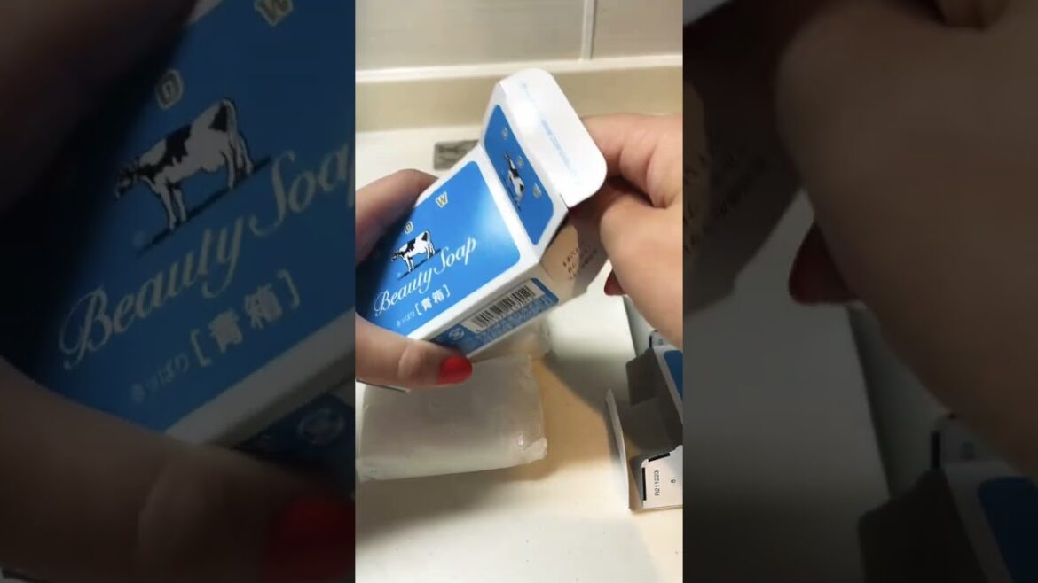 牛乳石鹸を開封して収納する🐄🧼#生活音#生活音asmr #掃除#収納