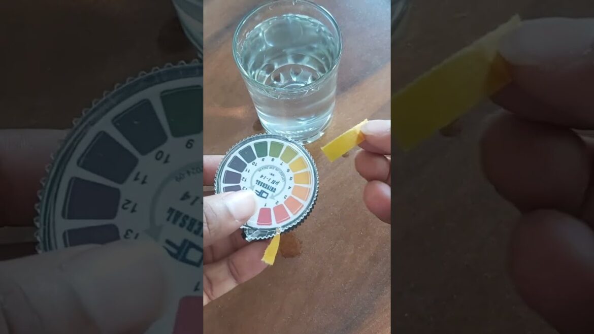 how to check pH of water by pH paper #shorts