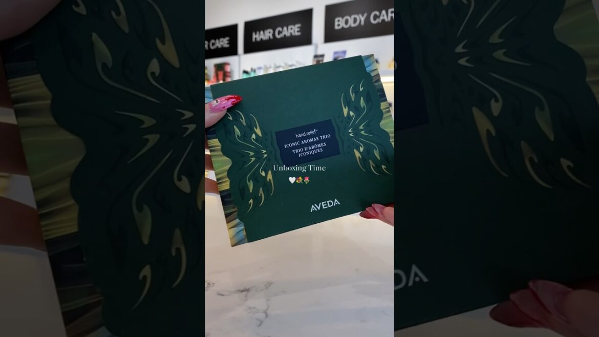 Unboxing the Hand Relief Aroma Trio #unboxing #hairsalon #haircare #avavailable #aveda