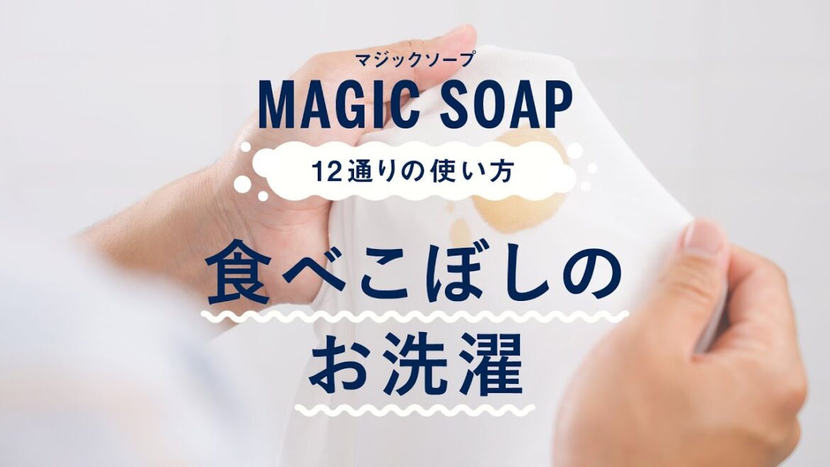 DR.BRONNER'S MAGIC SOAP 12通りの使い方【7.食べこぼしのお洗濯】