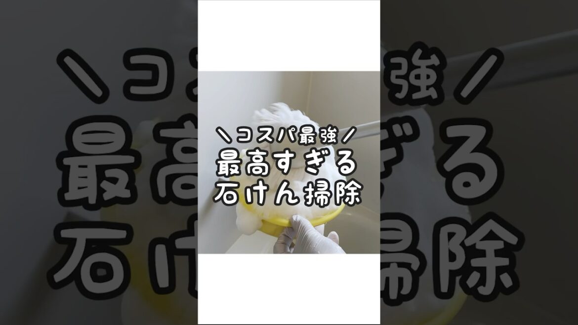 コスパ最強！牛乳石鹸赤箱で丸ごとお風呂掃除！ #茂木流掃除