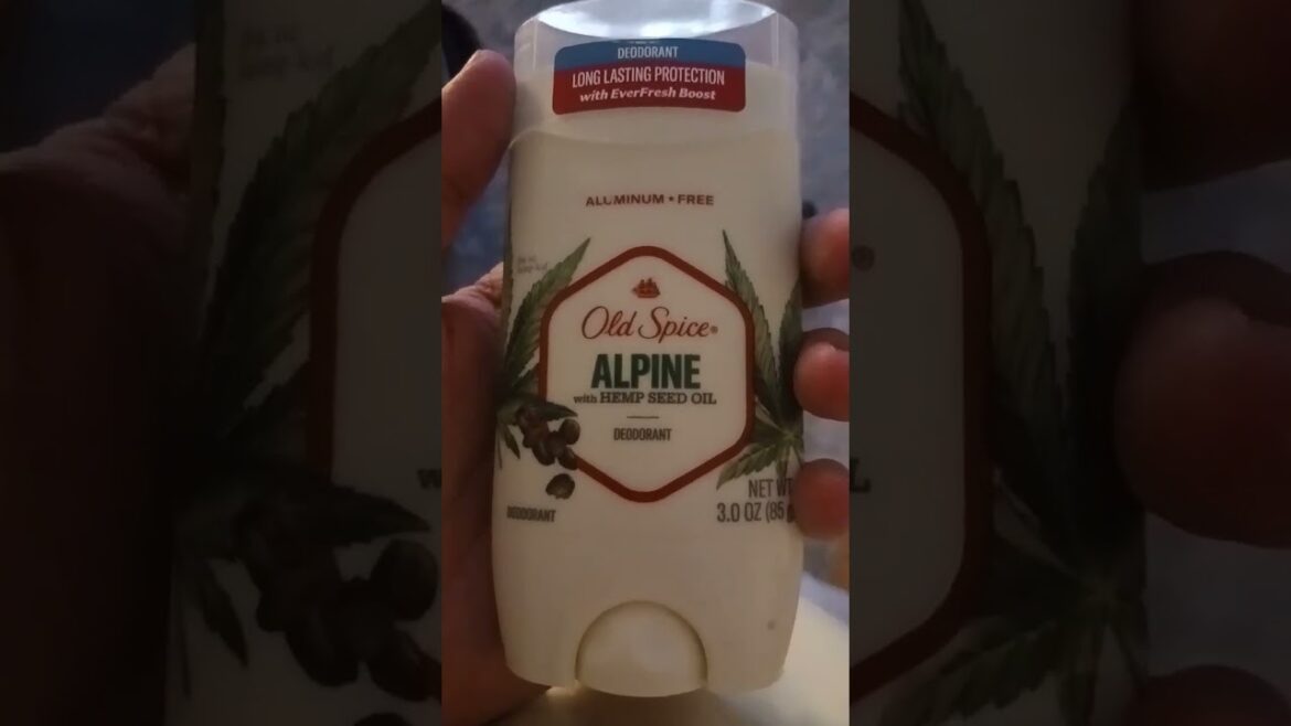 Old Spice Deodorant Alpine made with Hemp Seed Oil