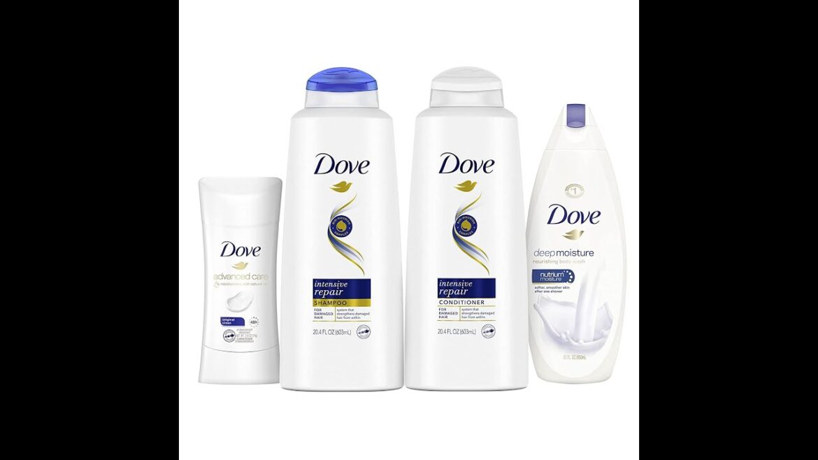 Dove Hair and Skin Care Regimen Pack For Soft Skin and Clean Hair Deep Moisture Includes .