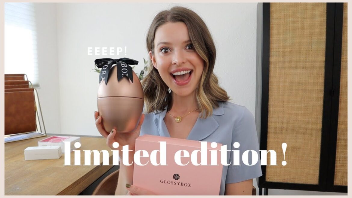 Unboxing the Mystery EASTER EGG + GLOSSYBOX for March | I GOT A GOLDEN TICKET!