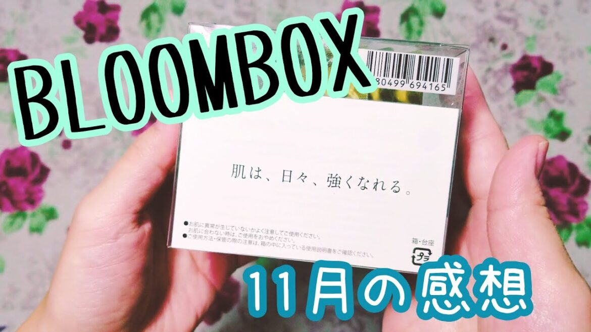 【感想】 BLOOMBOX ブルームボックス  2018年 11月 試してみた