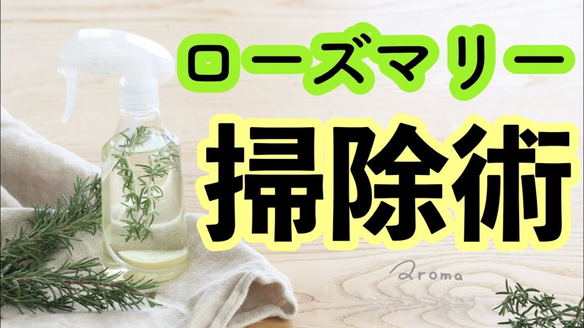 【大掃除】ローズマリー🌿クリーンスプレーの作り方