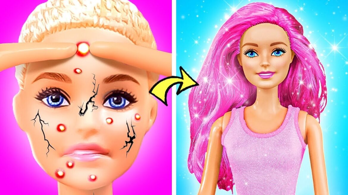 リッチvsプアな可愛い人形のメイクオーバー 👑💄 *TikTokガジェットと美容ハックで人気者になる方法*