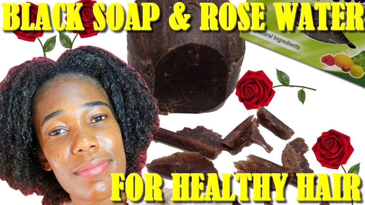 DIY African  Black Soap & Rose Water Shampoo|Healthy Hair Challenge ✔️Jah-nette
