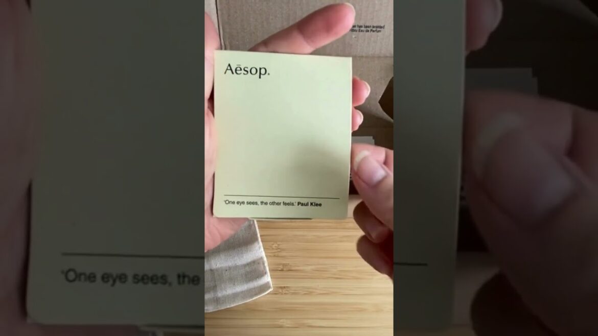 Aēsop Unboxing