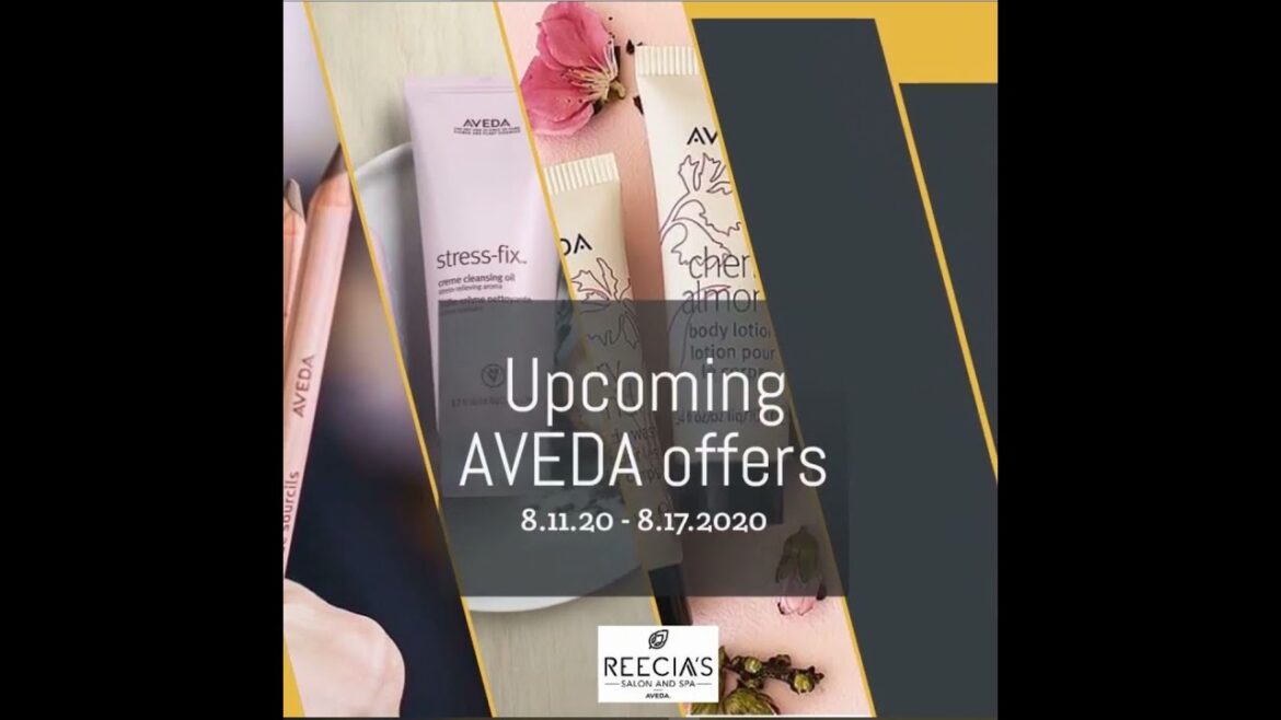 Reecia’s Salon – Upcoming ONLINE Aveda Offers and Savings – 8.11.20 – 8.17.20