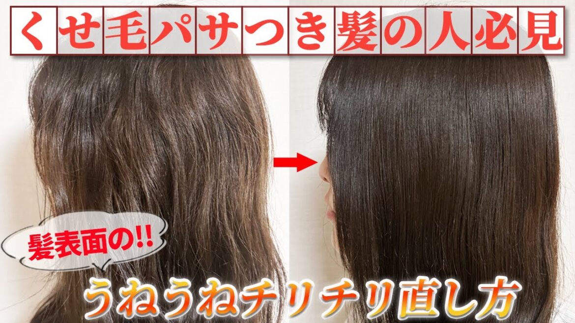 【くせ毛パサつき髪】髪の毛の表面にでる、うねりチリチリの直し方!! 【くせ毛パサつき髪】髪の毛の表面にでる、うねりチリチリの直し方!!