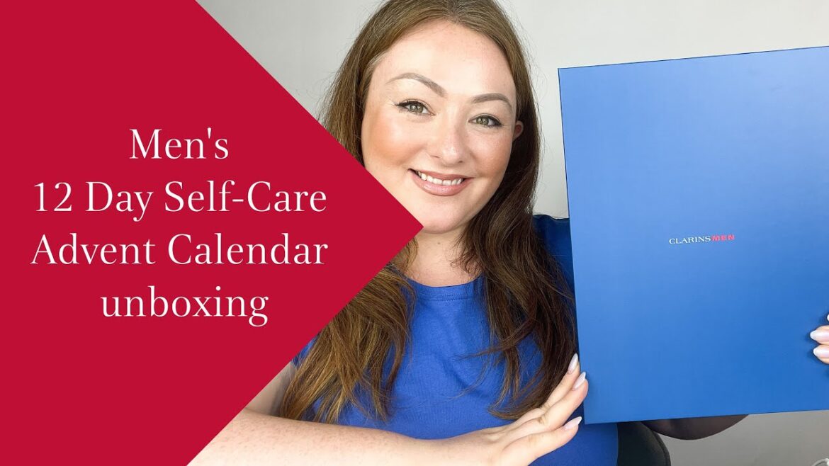 Men's 12 Days of Self Care Advent Calendar Unboxing | Clarins Christmas